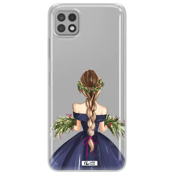 Long Hair Girl Watercolor Samsung A22 5g Clear TPU Case