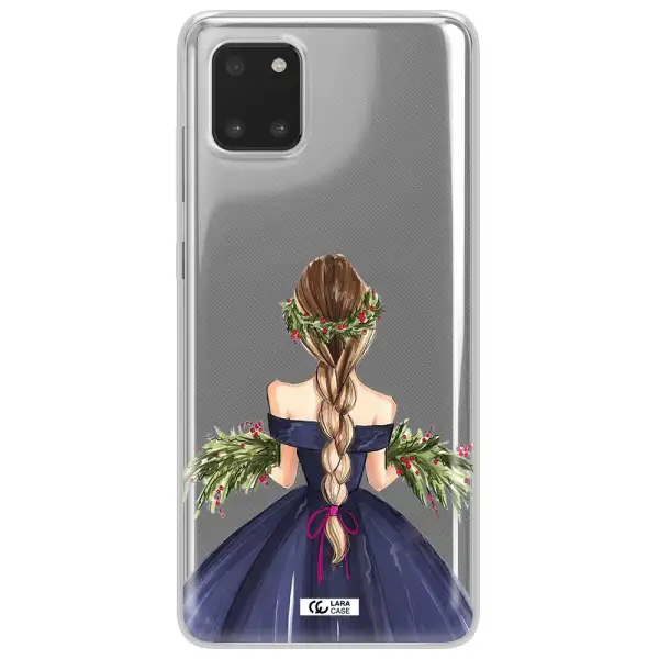 Long Hair Girl Watercolor Samsung Note 10 Lite Clear TPU Case