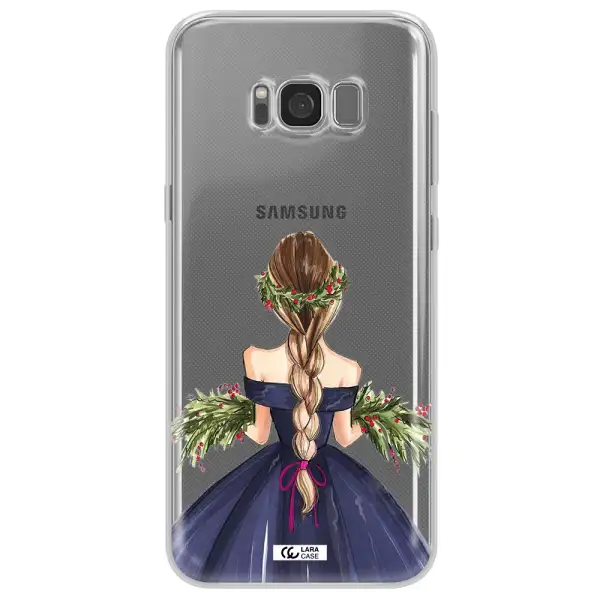 Long Hair Girl Watercolor Samsung S8 Clear TPU Case
