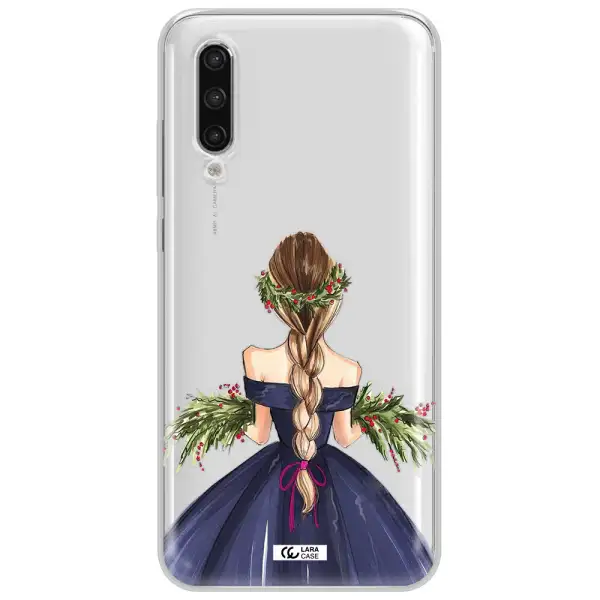 Long Hair Girl Watercolor Xiaomi Mi 9 Lite Clear Tpu Case