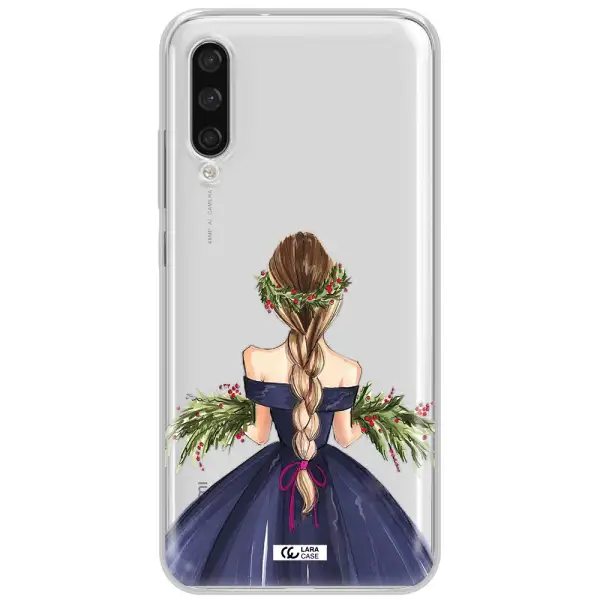 Long Hair Girl Watercolor Xiaomi Mi A3 Clear Tpu Case