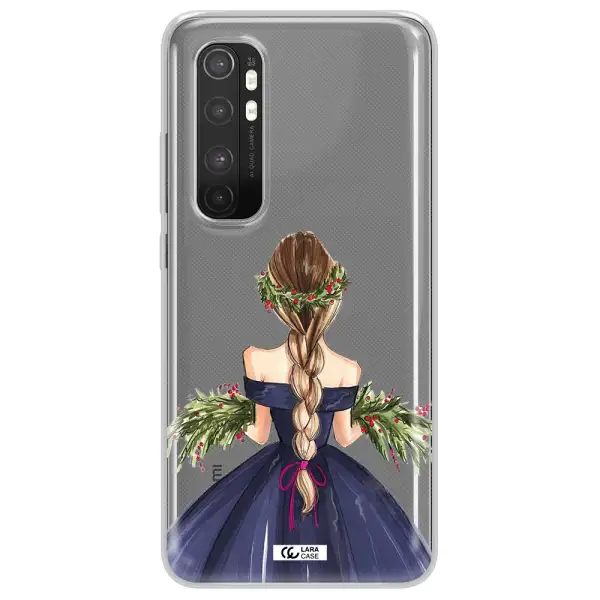 Long Hair Girl Watercolor Xiaomi Mi Note 10 Lite Clear TPU Case