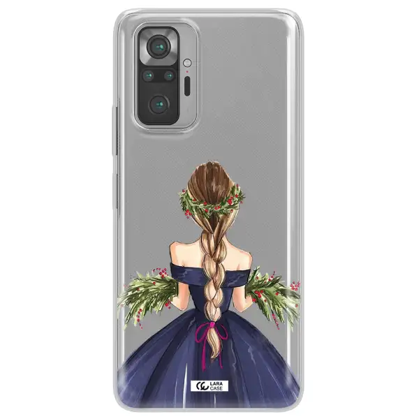 Long Hair Girl Watercolor Xiaomi Note 10 Pro Clear TPU Case