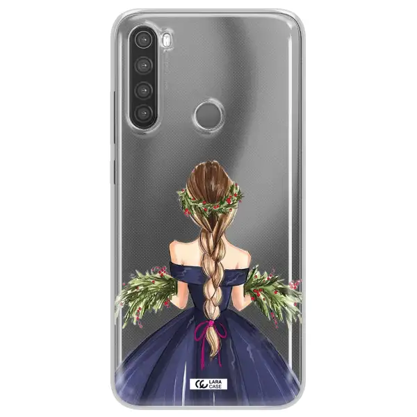 Long Hair Girl Watercolor Xiaomi Note 8 Clear TPU Case