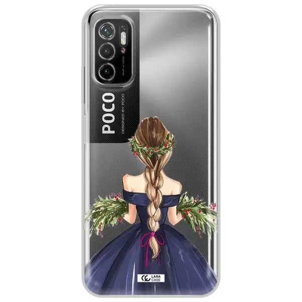 Long Hair Girl Watercolor Xiaomi Poco M3 Pro Clear Tpu Case