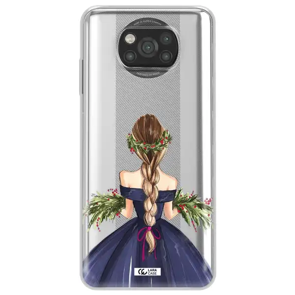 Long Hair Girl Watercolor Xiaomi Poco X3 Clear TPU Case