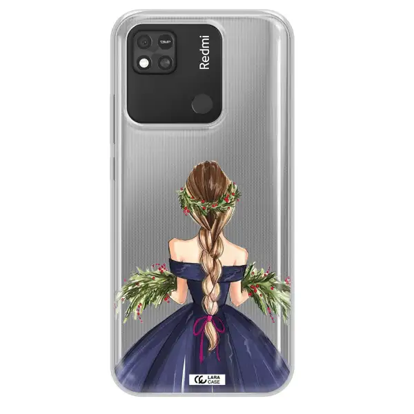 Long Hair Girl Watercolor Xiaomi Redmi 10A Clear TPU Case