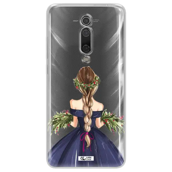 Long Hair Girl Watercolor Xiaomi Redmi K20 Clear Tpu Case