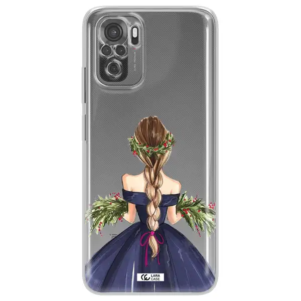 Long Hair Girl Watercolor Xiaomi Redmi Note 10S Clear Tpu Case
