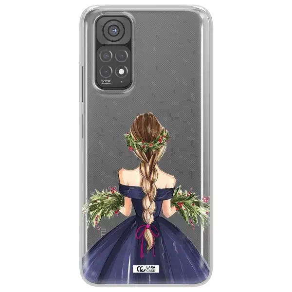Long Hair Girl Watercolor Xiaomi Redmi Note 11 Clear TPU Case