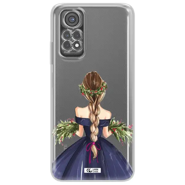 Long Hair Girl Watercolor Xiaomi Redmi Note 11S Clear Tpu Case