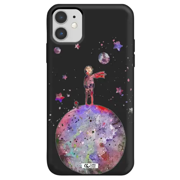 Little Prince Night Apple iPhone 11 Silicone black Case