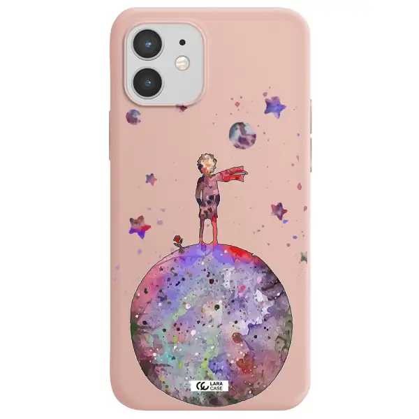 Little Prince Night Apple iPhone 12 mini Silicone pastel pink Case