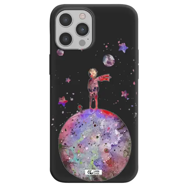 Little Prince Night Apple iPhone 12 pro max Silicone black Case
