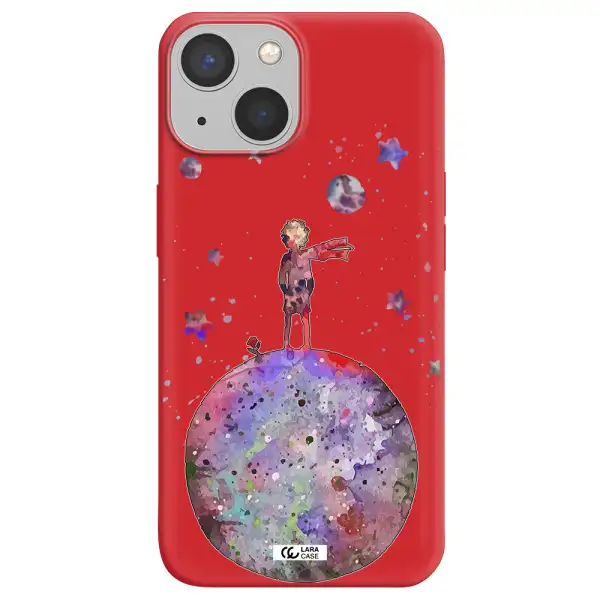 Little Prince Night Apple iPhone 13 mini Silicone Imperial Red Case