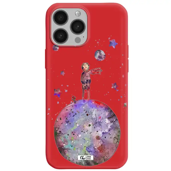 Little Prince Night Apple iPhone 13 Pro Silicone Imperial Red Case