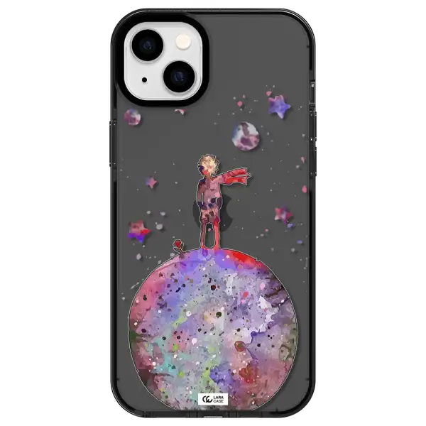 Little Prince Night Apple iPhone 14 plus impact Smoke Black Case
