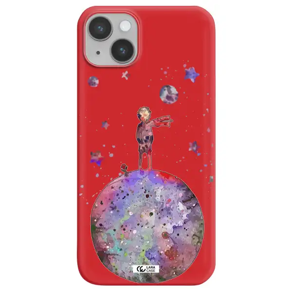 Little Prince Night Apple iPhone 14 plus Silicone Imperial Red Case