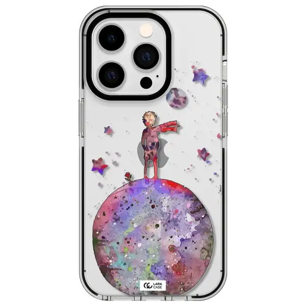 Little Prince Night Apple iPhone 14 pro impact black border Case