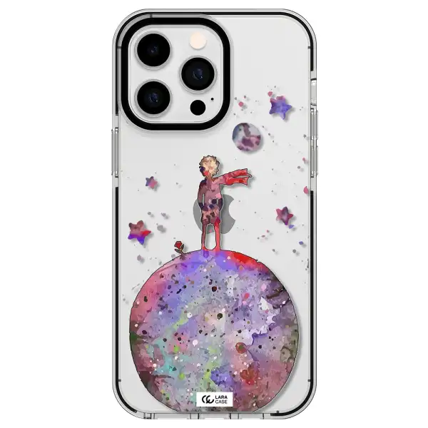Little Prince Night Apple iPhone 14 pro max impact black border Case