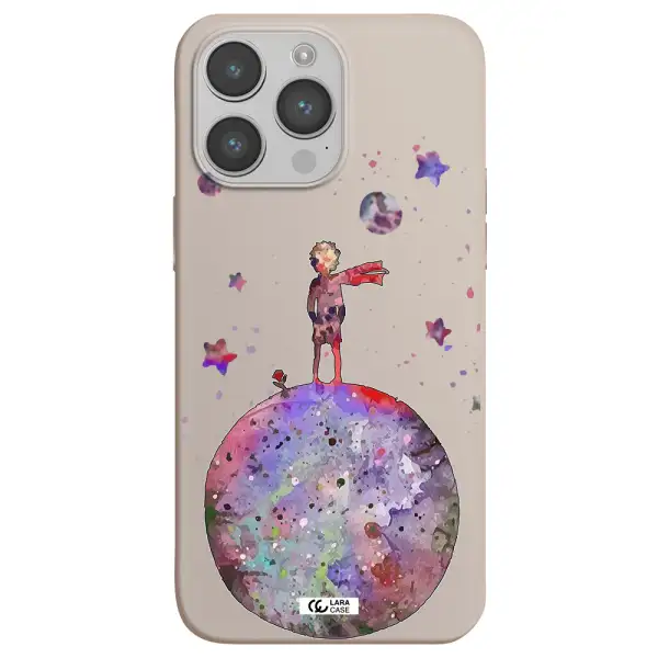 Little Prince Night Apple iPhone 14 pro Silicone Stone Case