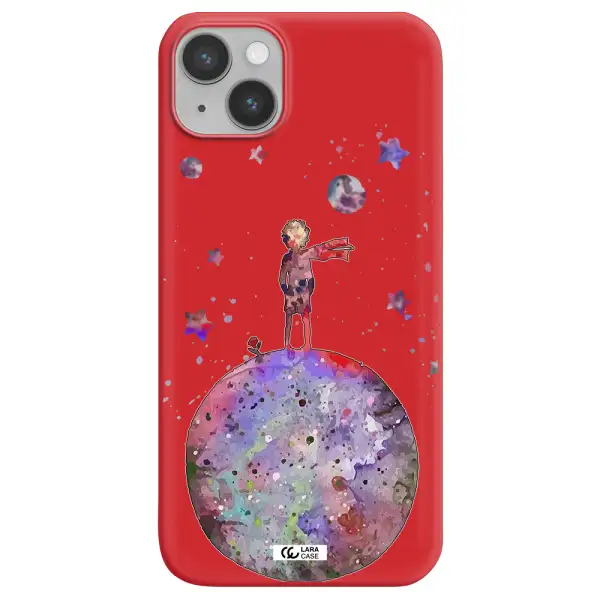 Little Prince Night Apple iPhone 14 Silicone Imperial Red Case