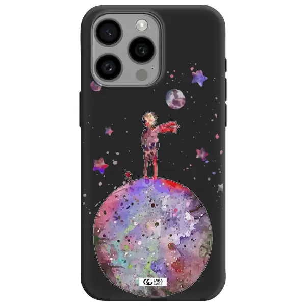 Little Prince Night Apple Iphone 15 Pro max Silicone black Case