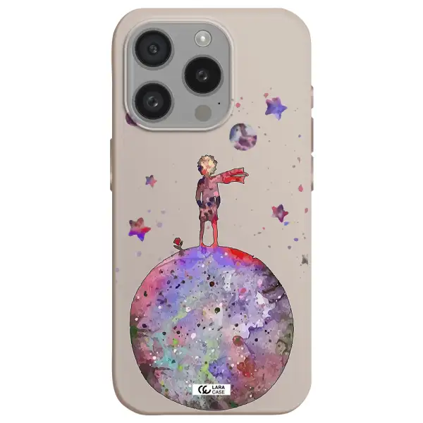 Little Prince Night Apple Iphone 15 Pro Silicone Stone Case