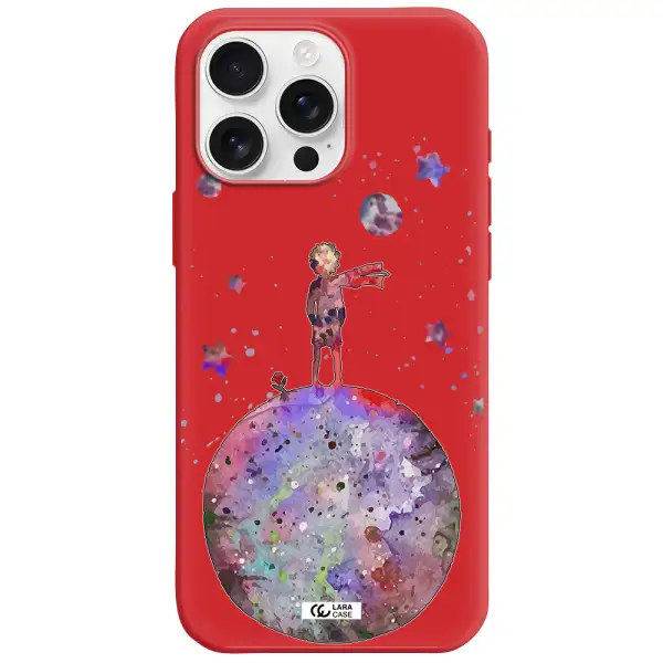 Little Prince Night Apple Iphone 16 Pro Max Silicone Imperial Red Case