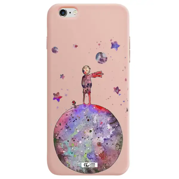 Little Prince Night Apple iPhone 6 plus Silicone pastel pink Case