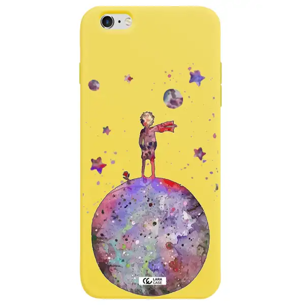 Little Prince Night Apple iPhone 6S Silicone canary yellow Case