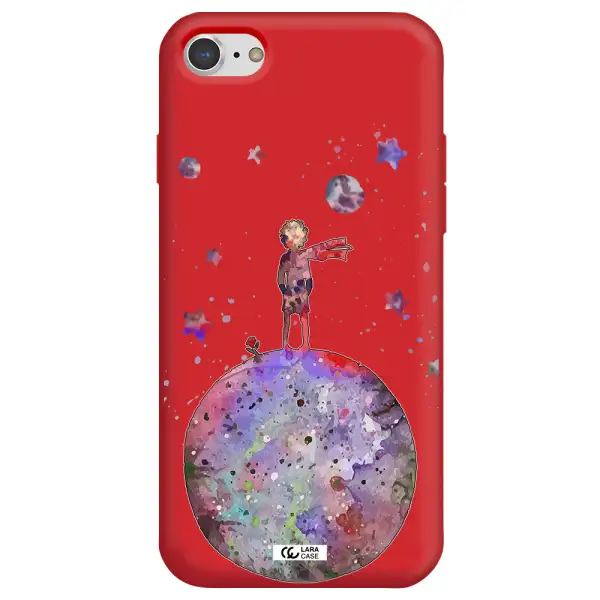 Little Prince Night Apple iPhone 7 Silicone Imperial Red Case