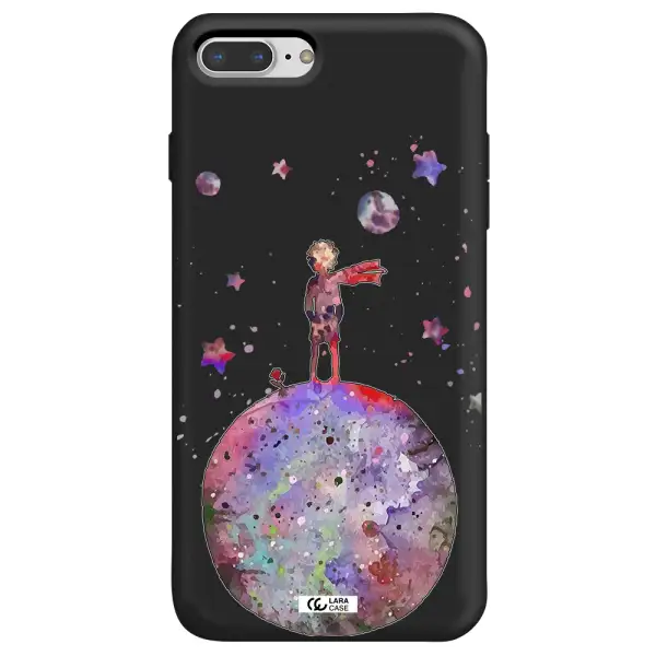 Little Prince Night Apple iPhone 8 plus Silicone black Case