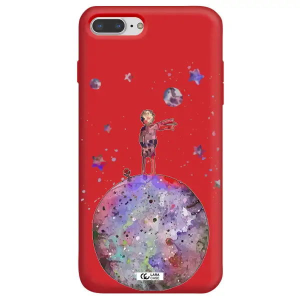 Little Prince Night Apple iPhone 8 plus Silicone Imperial Red Case