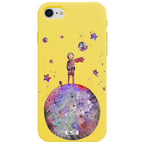 Little Prince Night Apple iPhone se 2020 Silicone canary yellow Case