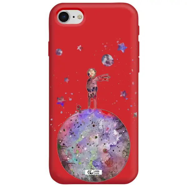 Little Prince Night Apple iPhone se 2020 Silicone Imperial Red Case