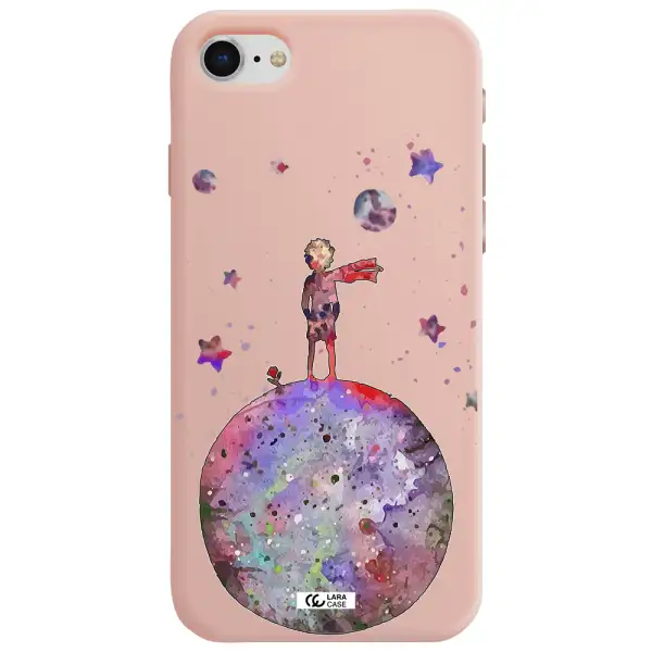 Little Prince Night Apple iPhone se 2020 Silicone pastel pink Case