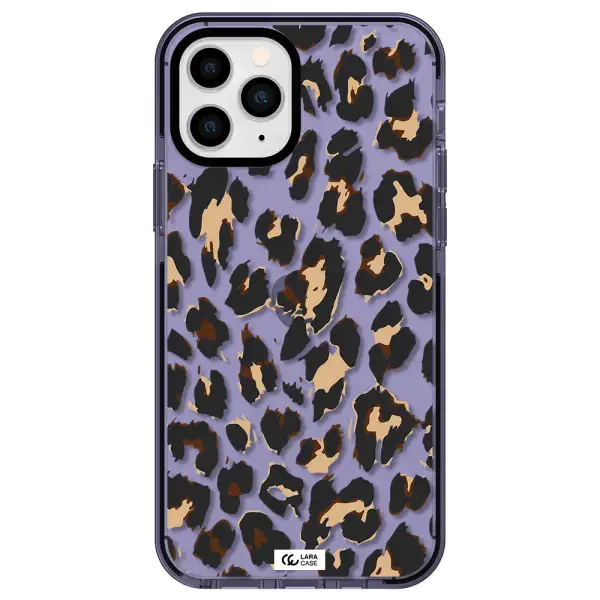 Leopard Print Apple iPhone 11 pro impact Lilac Case
