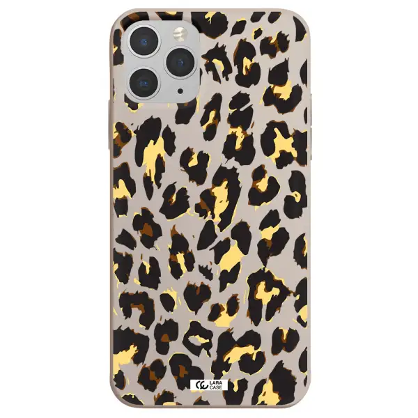 Leopard Print Apple iPhone 11 pro Silicone Stone Case