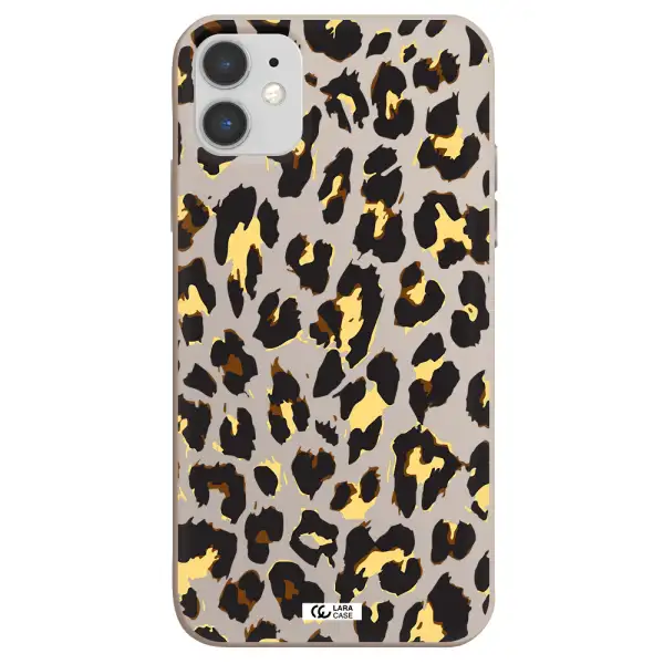 Leopard Print Apple iPhone 11 Silicone Stone Case