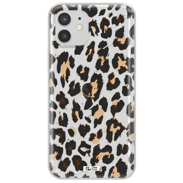 Leopard Print Apple iPhone 12 Clear TPU Case