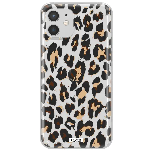 Leopard Print Apple iPhone 12 mini Clear TPU Case