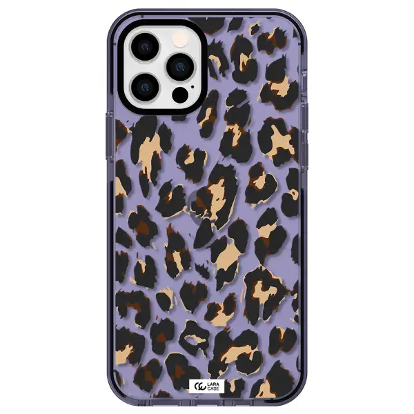Leopard Print Apple iPhone 12 pro impact Lilac Case