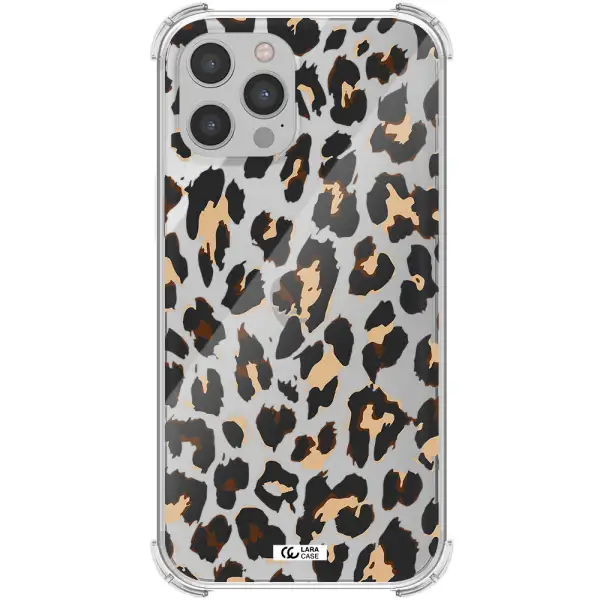 Leopard Print Apple iPhone 12 pro max Clear PC Case