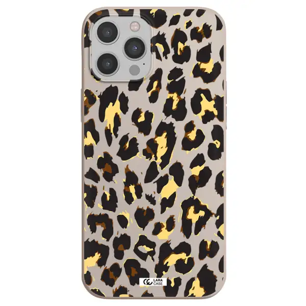 Leopard Print Apple iPhone 12 pro Silicone Stone Case
