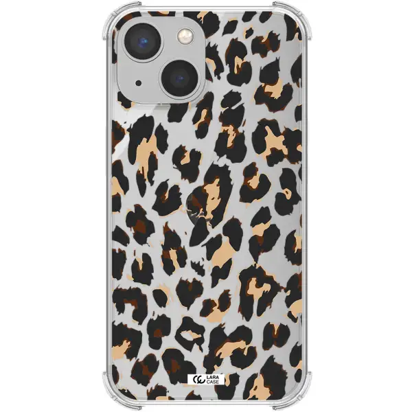 Leopard Print Apple iPhone 13 Clear PC Case