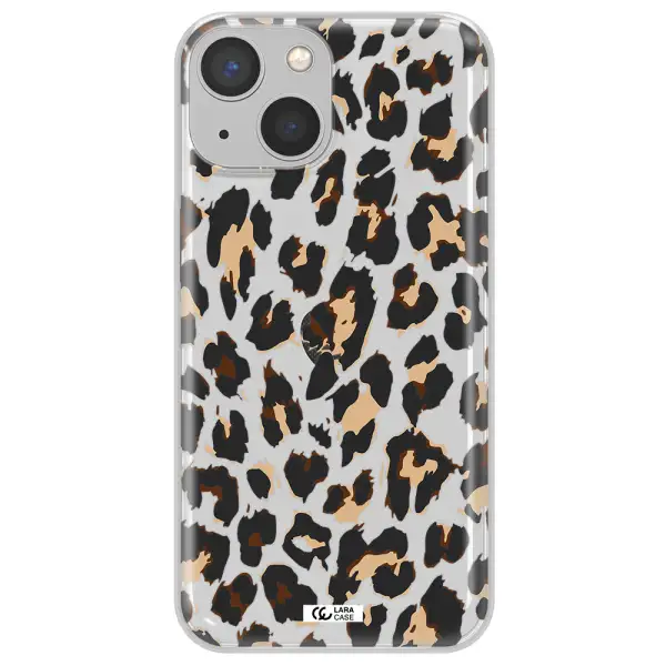 Leopard Print Apple iPhone 13 mini Clear TPU Case