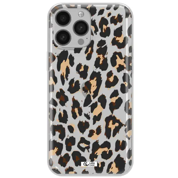 Leopard Print Apple iPhone 13 Pro Max Clear TPU Case