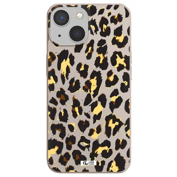 Leopard Print Apple iPhone 13 Silicone Stone Case