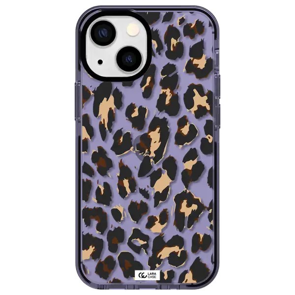 Leopard Print Apple iPhone 15 impact Lilac Case